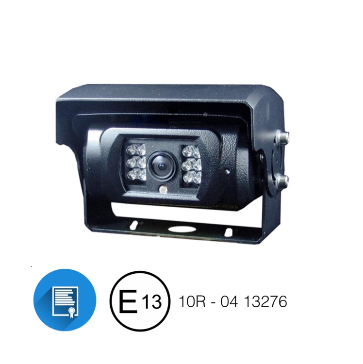 SANWAN Caméra De Recul Camion 4 Broches 10m - 170° 18 LED IR Étanché CCD HD - Pour Poids Lourds, Caravane, Bus