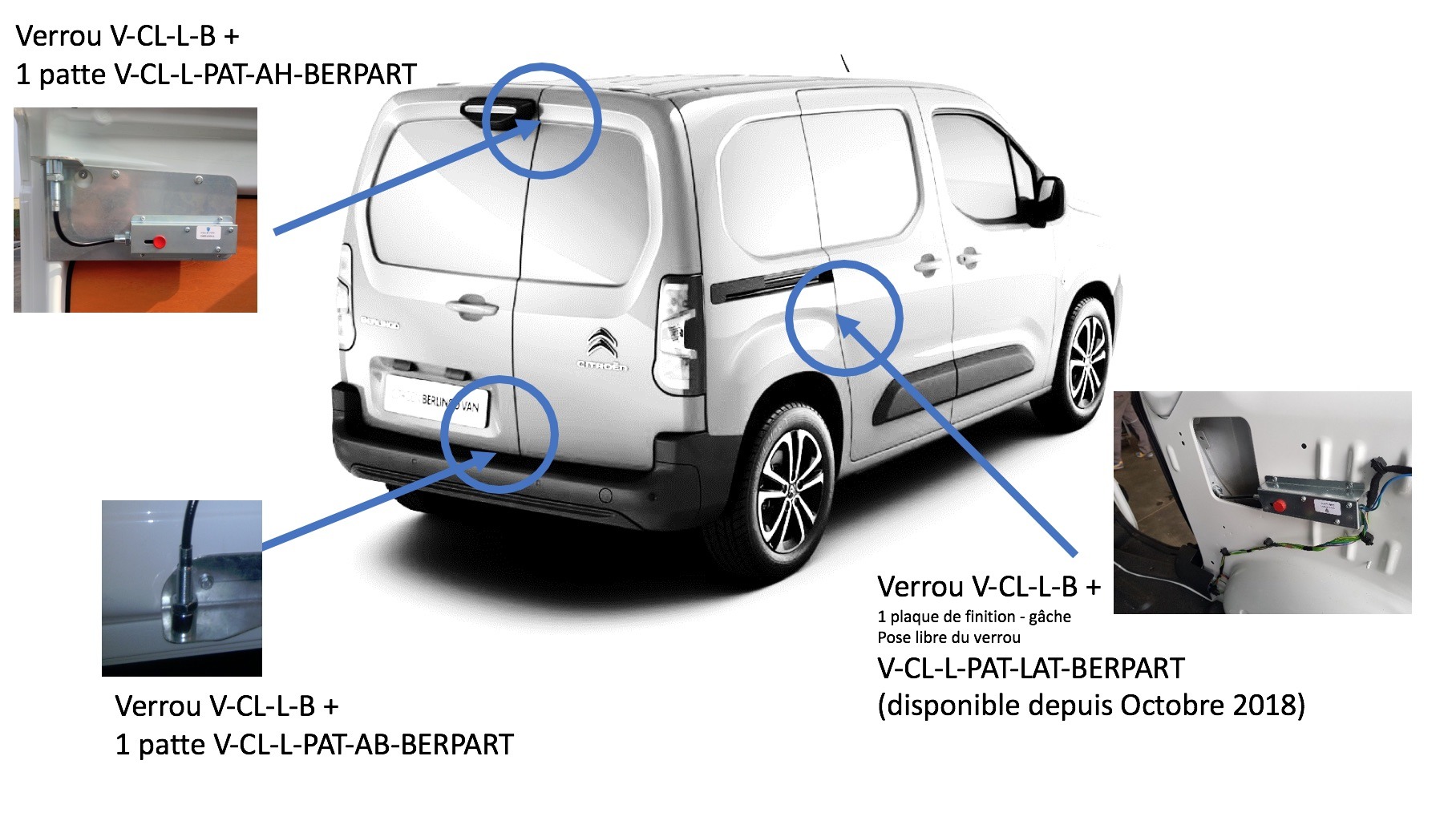 Verrou antivol de direction compatible avec 2008 3008 301 308S 508  1606852580 : : Auto et Moto