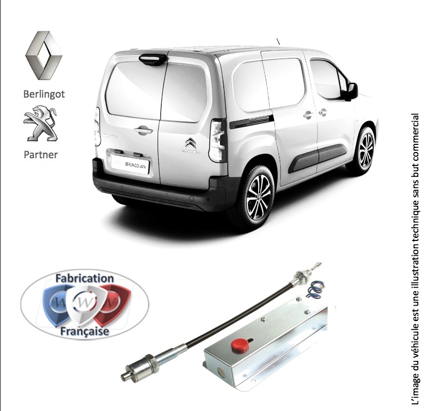 Verrou antivol utilitaire pour Citroën BERLINGO et Peugeot PARTNER – Windoor