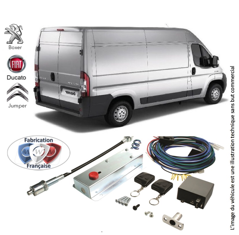 Câble de verrouillage de porte arrière pour Fiat Ducato KIT Boxer